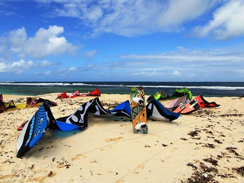 Mauritius Kite surfing South East nearby Otentic Eco Tent Experience