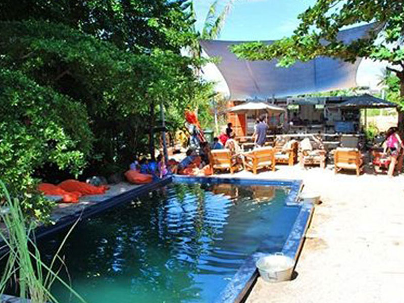 Otentic Mauritius View over the pool and restaurant